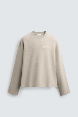 TEXTURED PRINT SWEATSHIRT - Zara фото 15
