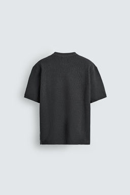 CAMISETA PUNTO ESTRUCTURA CHENILLA / Gris - Zara фото 9