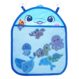 Игровой набор для ванной Крошка Я «Морской мир», набор 11 игрушек, сетка для хранения