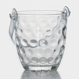 Ведро для льда «Верона», 700 мл, с щипцами, стекло, прозрачное