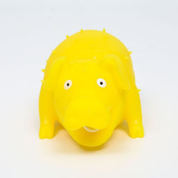 Игрушка пищащая Весёлая свинья для собак, хрюкающая, 19 см, жёлтая - Пижон фото 5