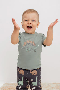 КР 302155/1/зеленый чай фуфайка (футболка) для мал - Crockid фото 3