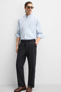 RELAXED FIT JOGGER WAIST TROUSERS - Zara фото 18