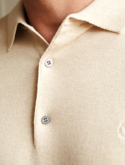 Джемпер-поло из хлопка с нейлоном - Vilatte фото 2