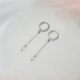 Серьги длинные из Горного Хрусталя - Радуга самоцветов фото 2