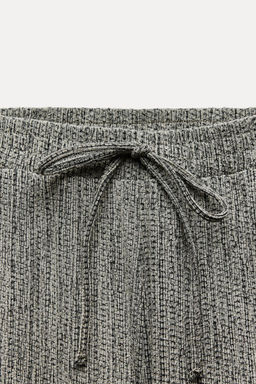 TEXTURED STRAIGHT-LEG TROUSERS - Zara фото 21