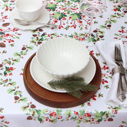 Скатерть Доляна Хвойный узор 110*145 см, 100% п/э  фото 4