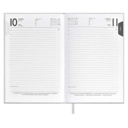 Ежедневник датированный 2024 ESCALADA, А5, 176 л., арт. 63747/ 15 ПЛОНЖЕ МЕТАЛЛИК СЕРЕБРЯНЫЙ  фото 9