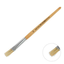 Цена за 10 шт. Кисть щетина № 10, плоская, ручка дерево (международный размер)