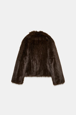 SHORT FAUX FUR COAT - Zara фото 5
