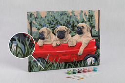 ФРЕЯ PNB/R2 №08 Набор для раскрашивания по номерам 30 х 40 см Мопсы  фото 6