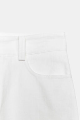 PANTAL?N CULOTTE BORDADOS PERFORADOS / Blanco - Zara фото 17