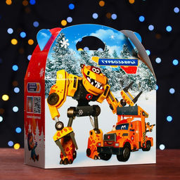 Цена за 5 шт. Подарочная коробка Турбозавры, Баул , 22 х 9 х 22 см