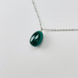 Кулон на цепочке из Малахита 42 см +