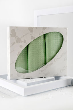 Набор вафельных полотенец в подарочном коробе