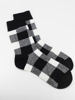 Носки р.35-40 Enjoy Клеточка Черно-Белая - Krumpy фото 4