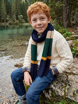 Bisiklet Yaka Erkek ?ocuk Triko Kazak