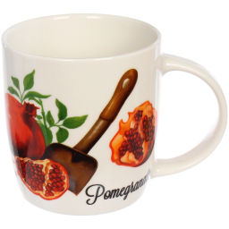Цена за 2 шт. Кружка керамическая 330мл "Гранаты", микс рисунков