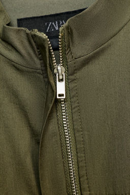 VESTIDO GABARDINA BOLSILLOS / Khaki oscuro - Zara фото 8