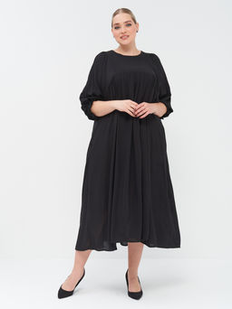 Платье со сборкой PP20904BLK00