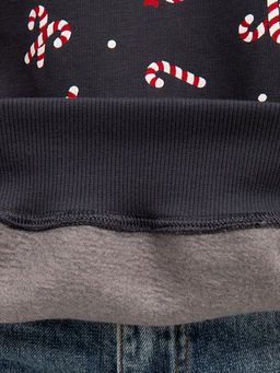 Свитшот женский серый новогодний с принтом конфеты - Mark formelle фото 8