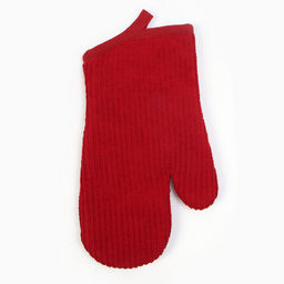 Комплектующие набор кухонный Этель, цвет красный: варежка 33х17 см, прихватка 24х19 см  фото 6