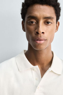 WASHED REGULAR FIT POLO SHIRT - Zara фото 6