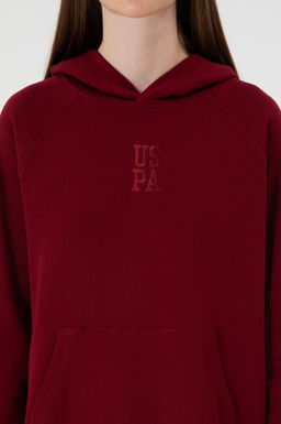 Kad_n Bordo Sweatshirt Sepette S_rpriz _ndirim - U.s. polo assn фото 6