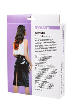 Костюм официантки Erolanta Vanessa (юбка, топ) черно-белый (42-44)