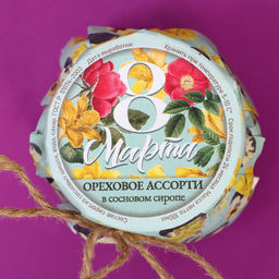 Ореховое ассорти в сосновом сиропе Женский праздник, 100 мл - Simaland фото 3