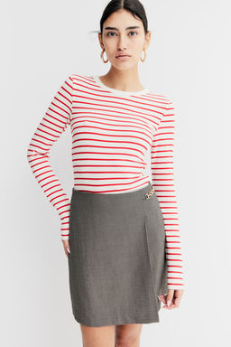 Camiseta en punto de canale - H&m фото 3