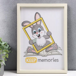 Фоторамка для фото 21×30 см Keep memories, Trinity, белый, пластик, слоновая кость