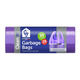 LOMBERTA пакеты д/мусора 35л*25шт с ручками (тип майка) ПНД