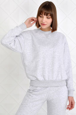 Арт.1504 Свитшот женский 42-52 (6 шт) Цвет:бежевый меланж