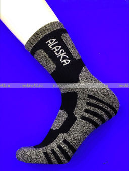 Цена за 3 пар. 3 ПАРЫ - "АЛЯСКА" Термоноски зимние спортивные ВНУТРИ МАХРА мужские арт.1268 41-47 (фактически 40-44)