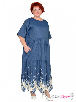 Платье Модель №1489 размеры 44-84 - Plusmoda фото 9