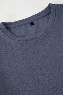 TRENDYOL MAN Ekru Oversize/Genis Kesim Dokulu T-Shirt TMNSS25TS00043 - Trendyolmilla фото 8