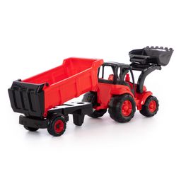 Чемпион, трактор с ковшом и полуприцепом (в сеточке) - Полесье фото 3