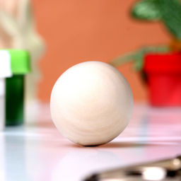 Цена за 10 шт. Заготовка для творчества Шар 3см цельный