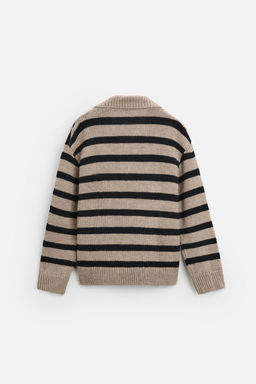 STRIPED KNIT POLO SHIRT - Zara фото 9