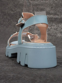 08-PEY182-5 LIGHT BLUE Босоножки женские (натуральная кожа)