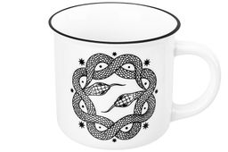 Кружка 400 мл 13*9,5*8,8 см Созвездие змеи белая, NEW BONE CHINA - Elan gallery фото 8