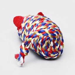 Мышь-погремушка радужная, 7 см, микс цветов - Пижон фото 4