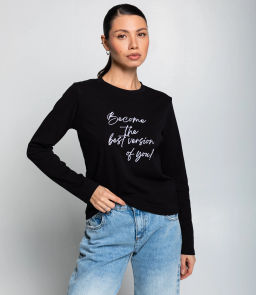 Лонгслив #КТ8921 (2), чёрный