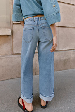 JEANS Z1975 RELAXED FIT TIRO MEDIO VUELTA BAJO / Azul medio - Zara фото 5