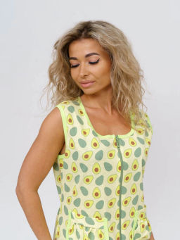 Халат женский, цвет зеленый