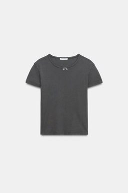 CAMISETA MANGA CORTA / Azul / Gris - Zara фото 3