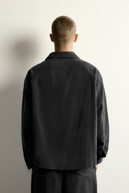 CAMISA FLUIDA RELAXED FIT / Gris oscuro - Zara фото 3