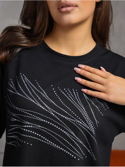 Футболка Блеск черный женская - София фото 9