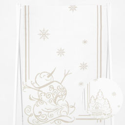 Полотенце х/б 9с23.111ж1 Снеговик и домик1(ДТЭ лён) 50х140см